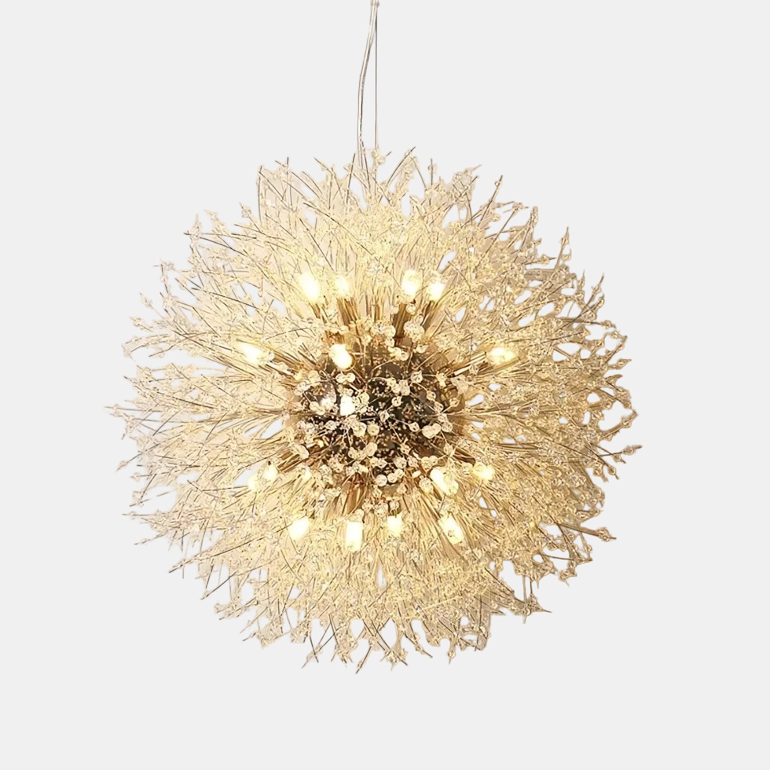 Luminaire Pissenlit en Cristal – Élégance Moderne & Éclat Étincelant Luminaire en cristal Electro Paris 12-Lumière Or