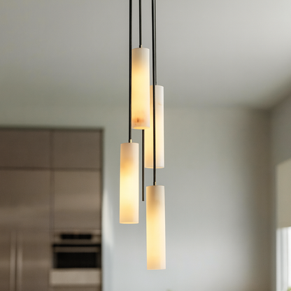 Lustre en Marbre Naturel – Élégance Sculpturale & Éclairage Intemporel Lustre en marbre Electro Paris