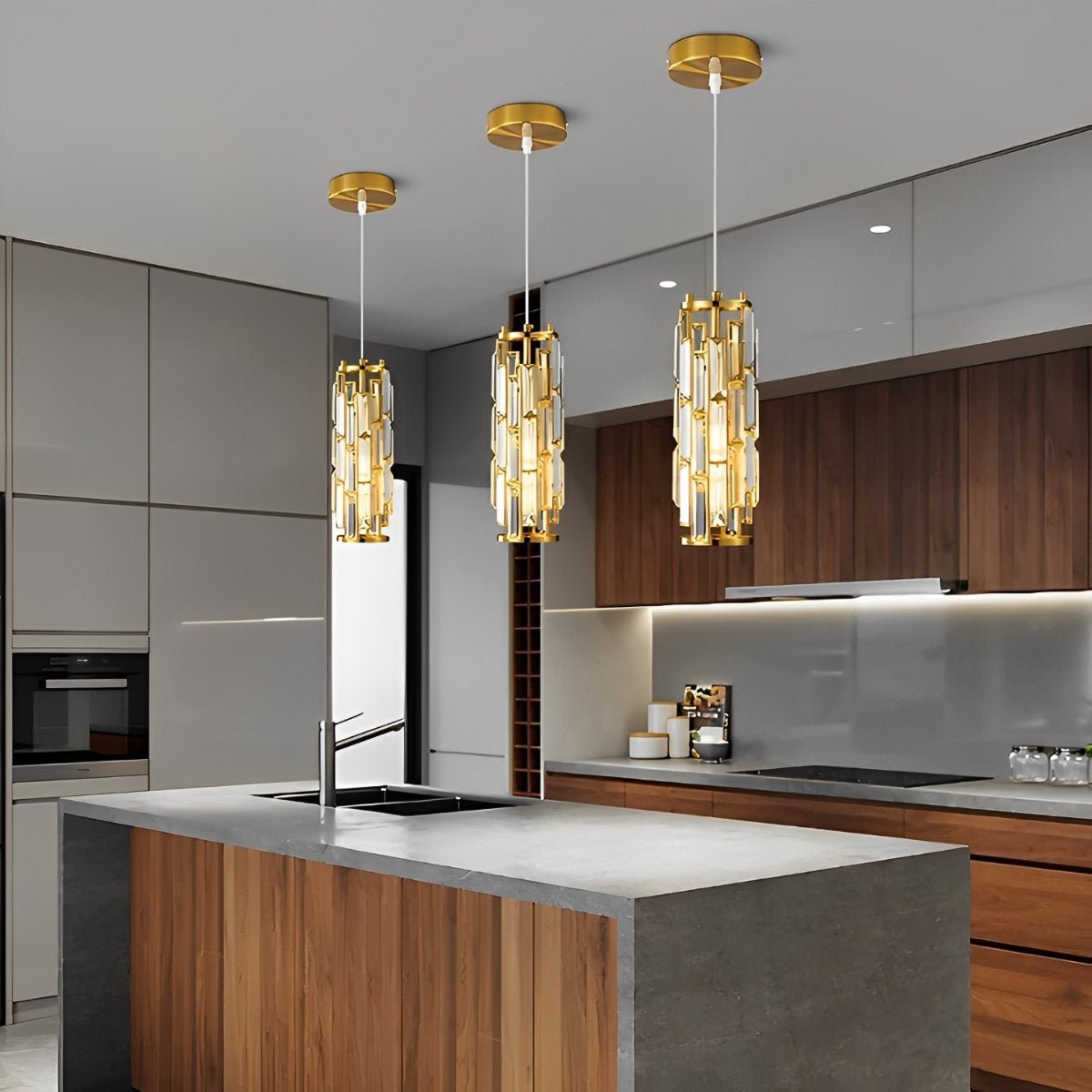 Suspension Plafonnier en Verre Cristal Lampe de plafond Electro Paris