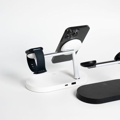 Station De Charge Sans Fil 3 En 1 Avec Port USB-C Supplémentaire Pour Téléphone, Montre Et Écouteurs Wireless charger Electro Paris