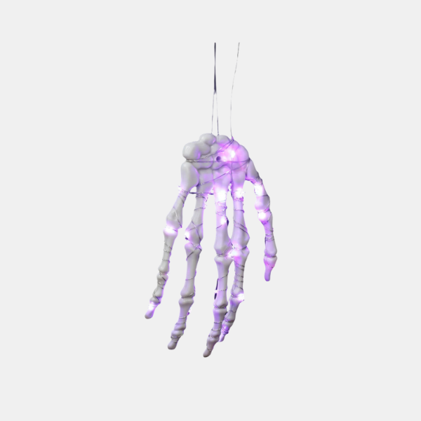 Main de Squelette Lumineuse avec Piquet – Décoration de Jardin LED pour Halloween Décorations d'Halloween Electro Paris