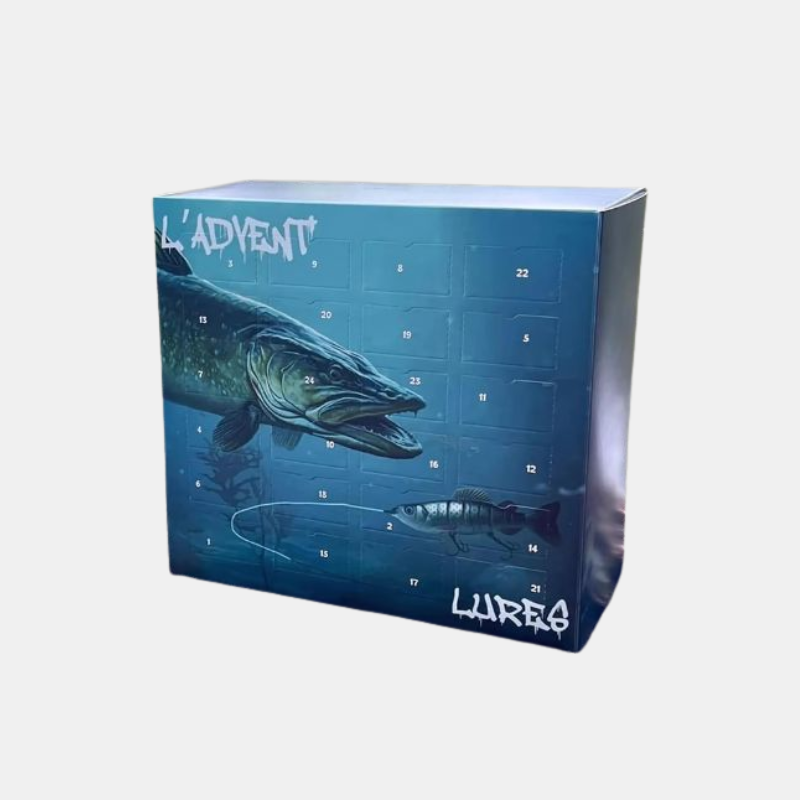 Calendrier De L’Avent – Coffret De Pêche De Noël 2025 Pour Amateurs De Pêche Christmas Fishing Blind Box Electro Paris Brochet