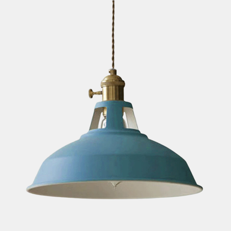 Lampe Suspendue – Lámpara Colgante Vintage De Estilo Industrial Ceiling lamp Electro Paris Bleu