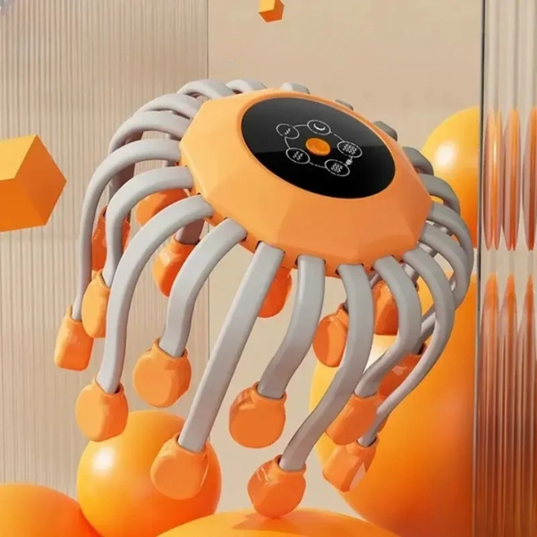 Massageur de Cuir Chevelu Premium à 20 Têtes – Vibration Relaxante et Thérapie par Lumière Rouge Scalp Massager Electro Paris