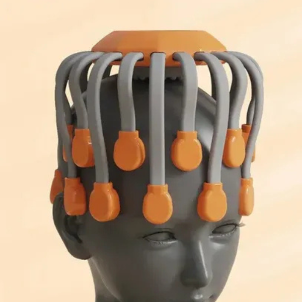 Massageur de Cuir Chevelu Premium à 20 Têtes – Vibration Relaxante et Thérapie par Lumière Rouge Scalp Massager Electro Paris
