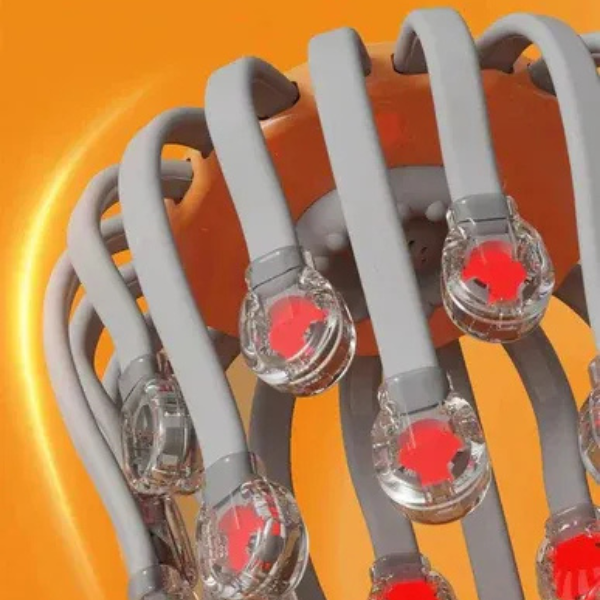 Massageur de Cuir Chevelu Premium à 20 Têtes – Vibration Relaxante et Thérapie par Lumière Rouge Scalp Massager Electro Paris