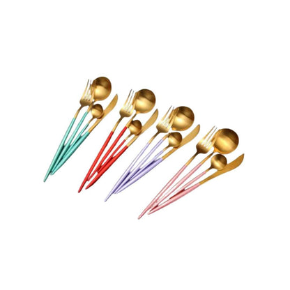 Ménagère Élégante en Acier Inoxydable – 24 Couverts pour Dîners Festifs Couverts Electro Paris