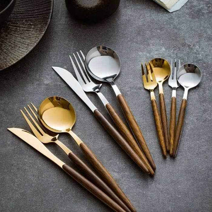 Ménagère de 30 Pièces Élégante en Acier Inoxydable – Couverts de Table Complets Couverts Electro Paris