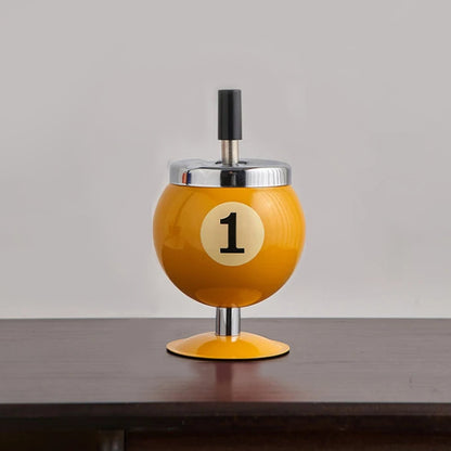 Cendrier En Métal Élégant Pour Salle De Jeux, Coin Billard Ou Espace Détente Lighters & Ashtray Electro Paris Jaune