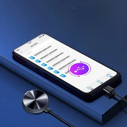 Mini Enregistreur Vocal Numérique USB-C Premium – Réduction de Bruit Avancée Digital Voice Recorder Electro Paris