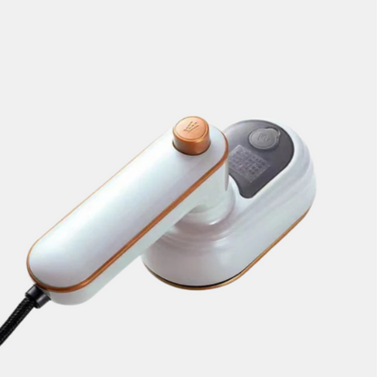 Mini Fer à Vapeur avec Semelle en Titane – Défroisseur à Main Portable pour Voyage Fers à repasser Electro Paris Blanc