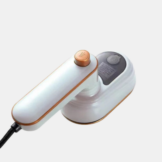 Mini Fer à Vapeur avec Semelle en Titane – Défroisseur à Main Portable pour Voyage Fers à repasser Electro Paris Blanc