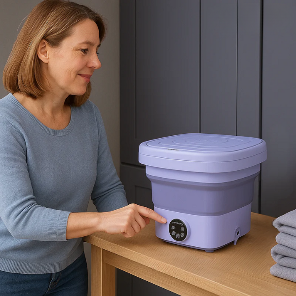 Mini Lave-Linge Portable Compact et Pratique