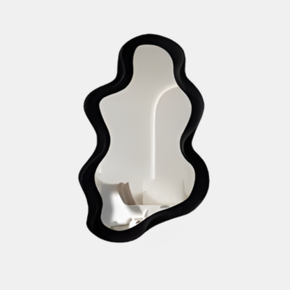 Miroir Mural Artistique avec Bord Ondulé 40x26 cm pour Décoration Moderne Miroirs Electro Paris