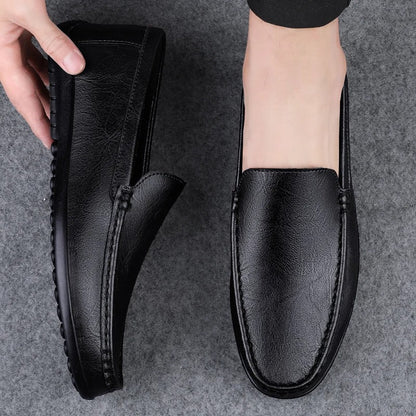 Élégantes loafers en cuir véritable avec fonction massage Chaussures pour hommes Electro Paris