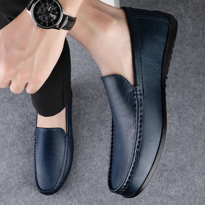Élégantes loafers en cuir véritable avec fonction massage Chaussures pour hommes Electro Paris