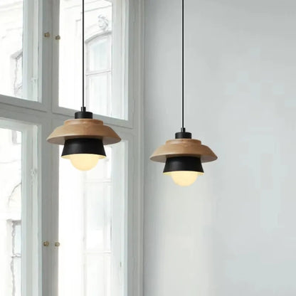 Suspension moderne en bois au design nordique coloré Ceiling Lamp Electro Paris