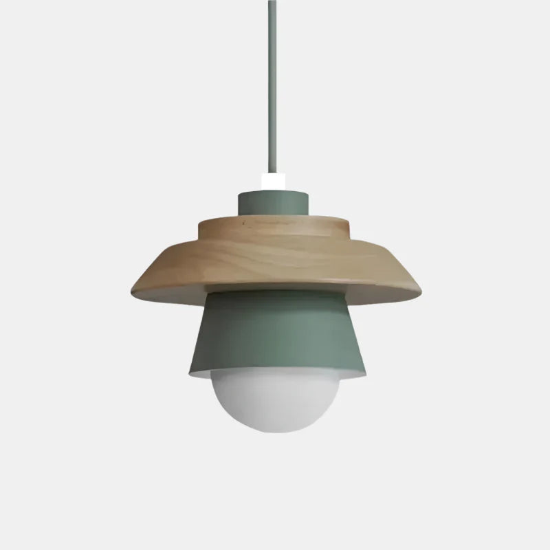 Suspension moderne en bois au design nordique coloré Ceiling Lamp Electro Paris