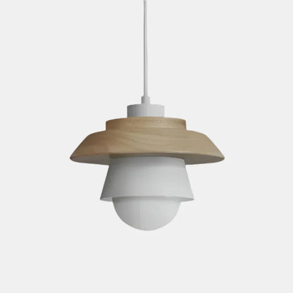 Suspension moderne en bois au design nordique coloré Ceiling Lamp Electro Paris Blanc Blanc chaud