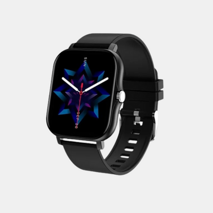 Montre Connectée Homme/Femme Étanche – Suivi Santé et Fitness iOS/Android Technologie portable Electro Paris Noir