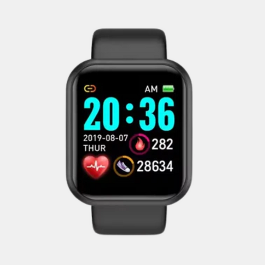 Montre Intelligente de Santé avec Suivi Glycémie et Fonction SOS – Design Élégant Technologie portable Electro Paris Noir