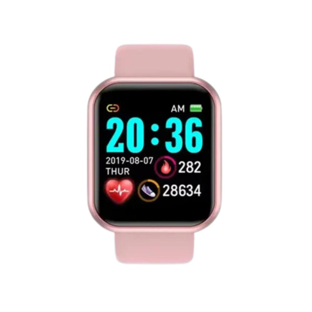 Montre Intelligente de Santé avec Suivi Glycémie et Fonction SOS – Design Élégant Technologie portable Electro Paris Rose