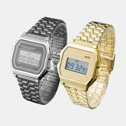 Montre Numérique Sportive LED Premium – Bracelet Acier, Élégance et Performance Quotidienne LED Digital Sports Watch Electro Paris