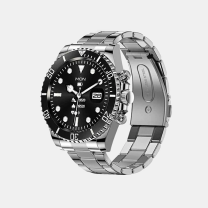 Montre Connectée de Suivi de Santé – Moniteur d'Activité avec Fréquence Cardiaque et Pression Artérielle Technologie portable Electro Paris Noir