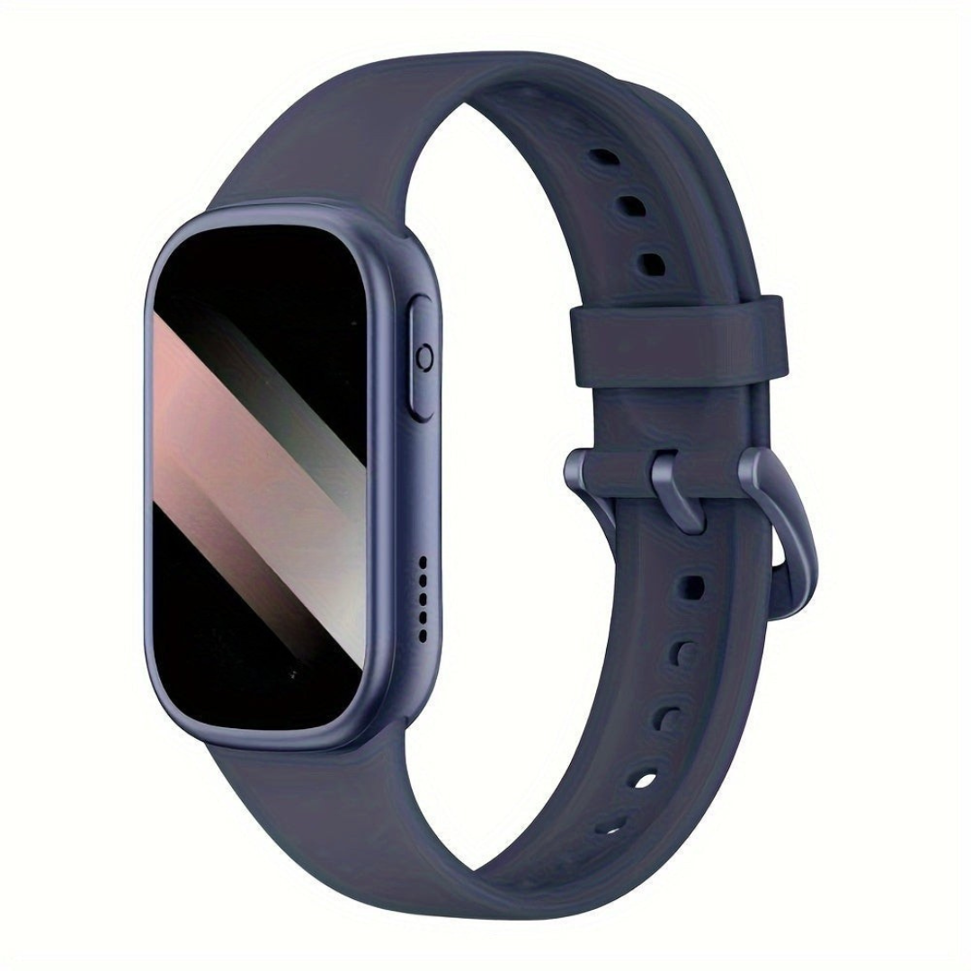 Montre Connectée Étanche IP68 pour Femme – Suivi de Fitness Élégant en Silicone Montre intelligente Electro Paris Bleu