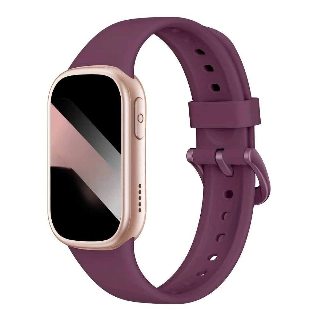 Montre Connectée Étanche IP68 pour Femme – Suivi de Fitness Élégant en Silicone Montre intelligente Electro Paris Rouge