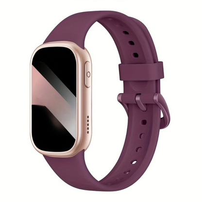Montre Connectée Étanche IP68 pour Femme – Suivi de Fitness Élégant en Silicone Montre intelligente Electro Paris Rouge
