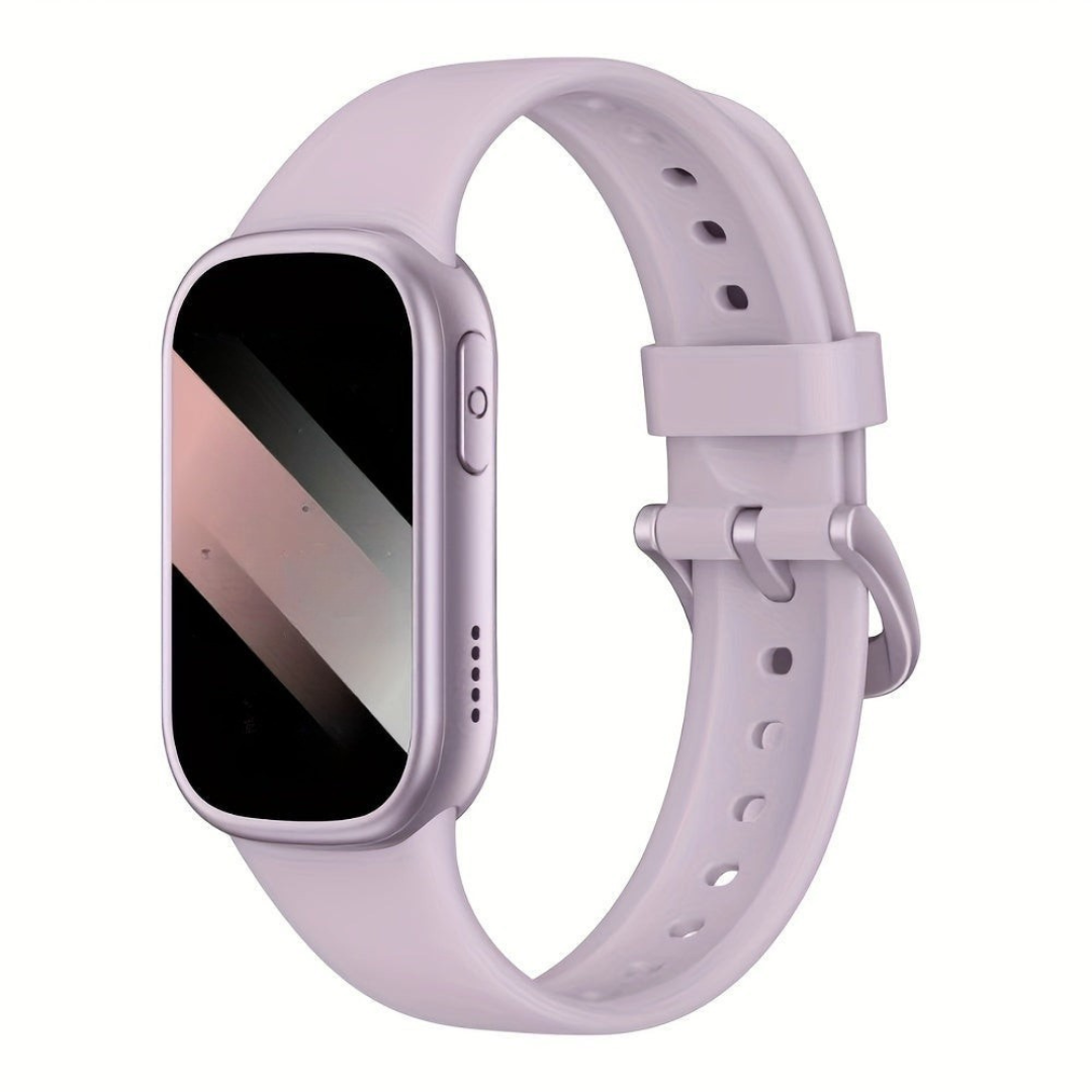 Montre Connectée Étanche IP68 pour Femme – Suivi de Fitness Élégant en Silicone Montre intelligente Electro Paris Violet