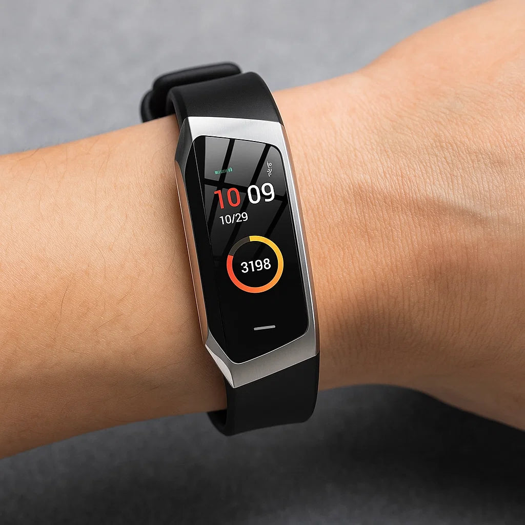 Montre Connectée Femme Étanche IP67 avec Suivi de Fréquence Cardiaque Montre connectée Electro Paris Argent