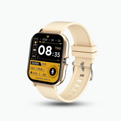 Montre Connectée Homme/Femme Étanche – Suivi Santé et Fitness iOS/Android Technologie portable Electro Paris Or