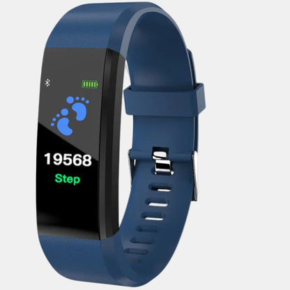 Montre Connectée Senior avec Suivi de Santé – Fréquence Cardiaque et Étanchéité Technologie portable Electro Paris Bleu