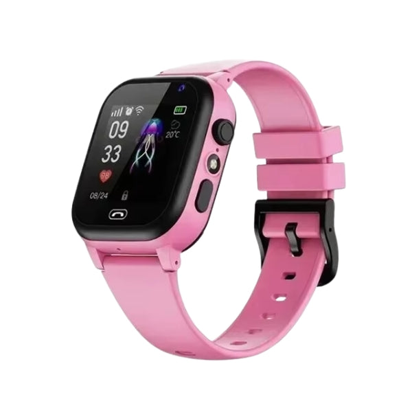 Montre Intelligente GPS pour Enfants – Smartwatch avec Traceur GPS et Appels Technologie portable Electro Paris Rose