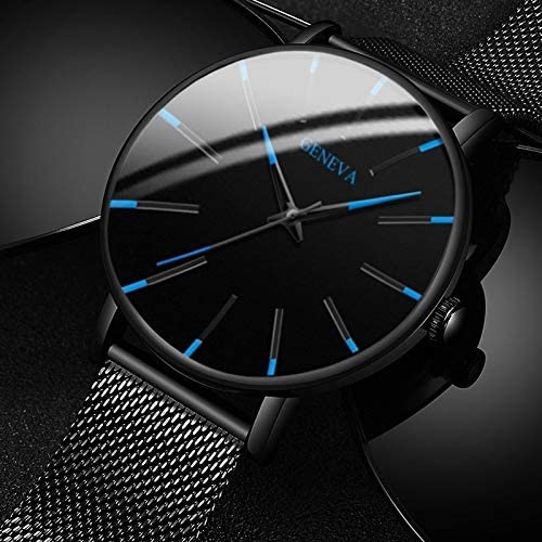 Montre d'Affaires Ultra-Fine pour Homme – Montre à Quartz Minimaliste avec Bracelet en Maille Montres Electro Paris