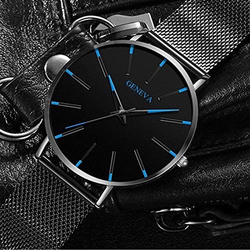 Montre d'Affaires Ultra-Fine pour Homme – Montre à Quartz Minimaliste avec Bracelet en Maille Montres Electro Paris