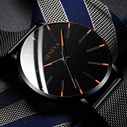 Montre d'Affaires Ultra-Fine pour Homme – Montre à Quartz Minimaliste avec Bracelet en Maille Montres Electro Paris