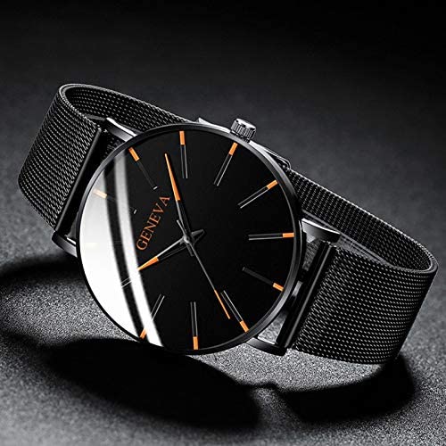 Montre d'Affaires Ultra-Fine pour Homme – Montre à Quartz Minimaliste avec Bracelet en Maille Montres Electro Paris