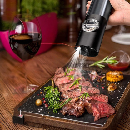 Moulins à Sel et Poivre Électriques Rechargeables **Oplaadbare Elektrische Zout- en Pepermolen Set Electro Paris