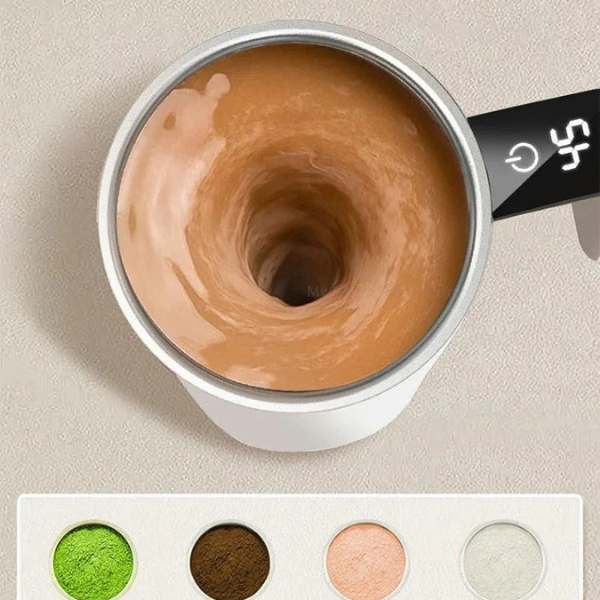 Mug Auto-Mélangeant Rechargeable – Café et Boissons Instantanées Electro Paris