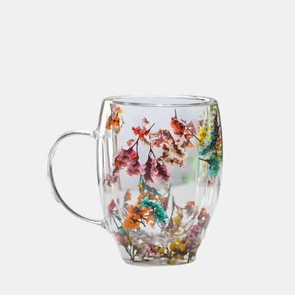 Mug en Verre Floraison – Élégance et Charme Raffiné Electro Paris