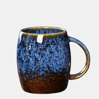 Mugs en Céramique à Motif Marbré – Couleurs Élégantes Electro Paris Bleu