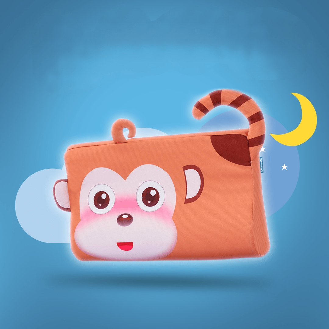 Oreiller Ergonomique En Mousse À Mémoire De Forme Pour Enfants Pour Un Sommeil Confortable Et Aligné Pillow Electro Paris Singe