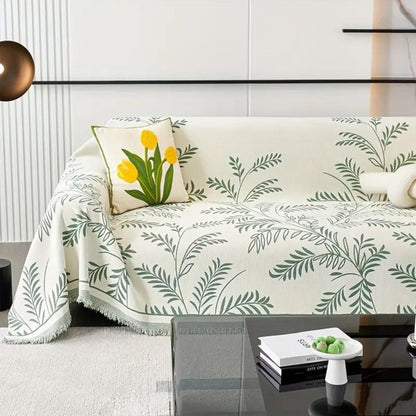 Housse de Canapé en Chenille Naturelle – Élégance Terreuse et Confort Raffiné Sofa Cover Electro Paris
