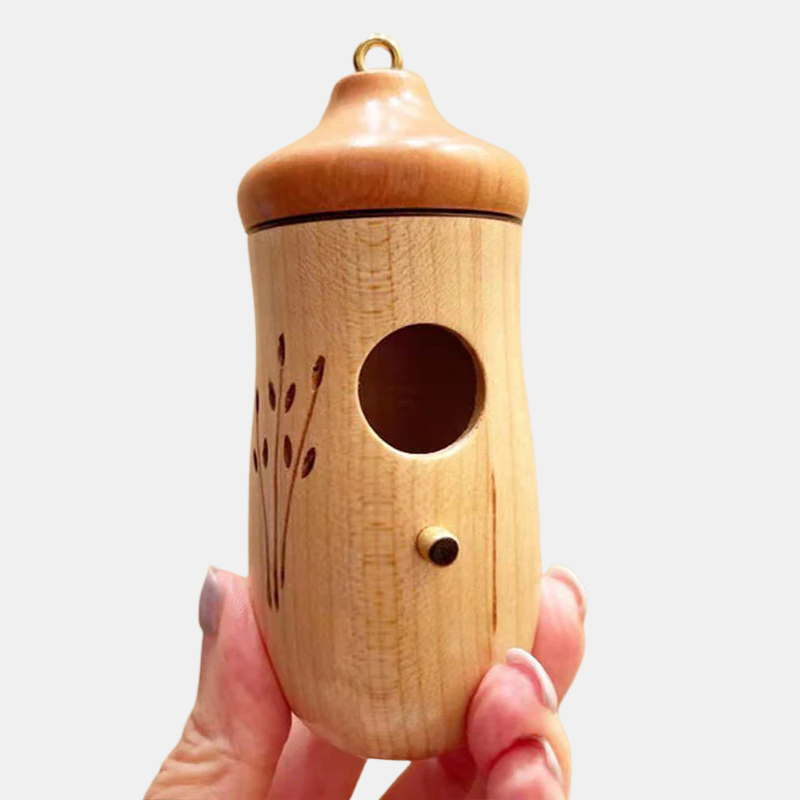 Nichoir en Bois pour Colibris – Abri Naturel, Durable et Résistant aux Intempéries Éclairage Electro Paris Bois naturel