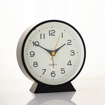 Réveil Rétro Silencieux Avec Lumière – Horloge de Chevet Vintage Sans Tic-Tac, Fonctionnant À Pile Pour Chambre ou Bureau Alarm Clocks Electro Paris Noir