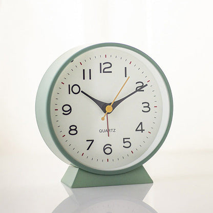 Réveil Rétro Silencieux Avec Lumière – Horloge de Chevet Vintage Sans Tic-Tac, Fonctionnant À Pile Pour Chambre ou Bureau Alarm Clocks Electro Paris Vert