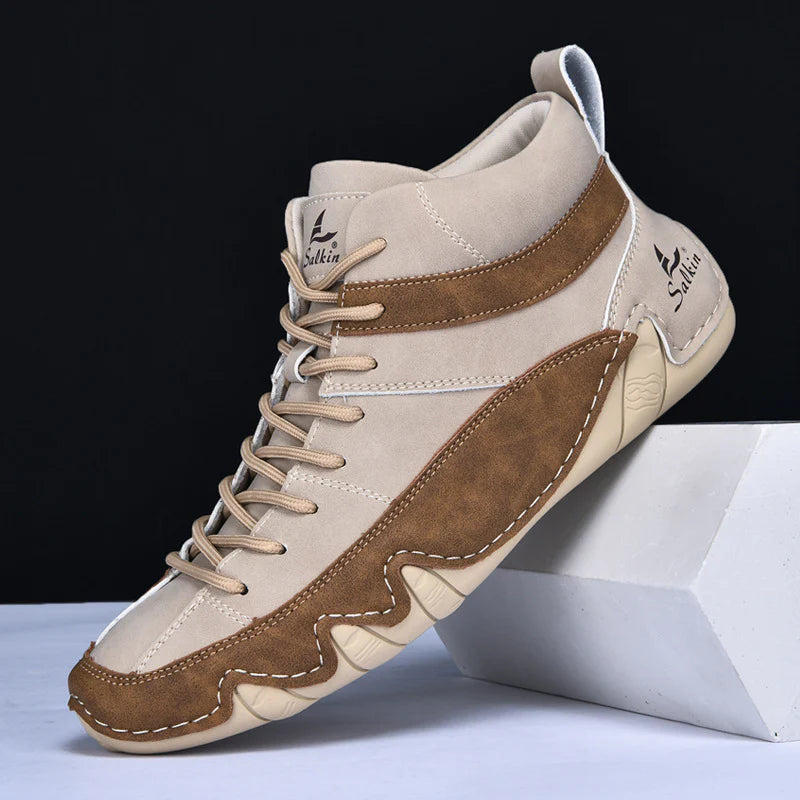 Chaussures en Cuir Nubuck pour Homme – Confort, Durabilité et Élégance Quotidienne Casque sans fil Electro Paris Beige 40
